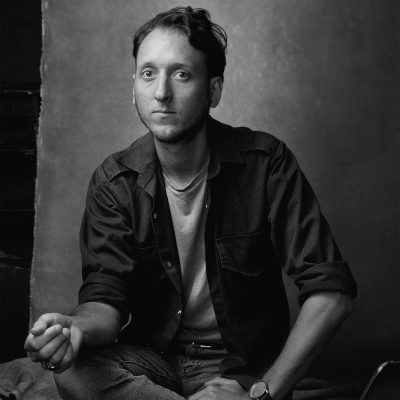 Portrait of Jae Laffer, lead singer of Australian band, The Panics 250kb.